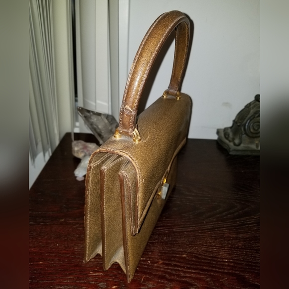 Vintage 50s Gucci top handle  Kelly  bag - Picture 11 of 16